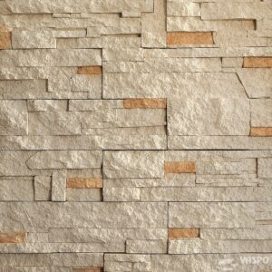 Stone Beige kőhatású beton falburkolat homlokzati falon