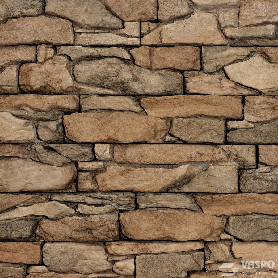 VRSATEC BROWN 1 Vršatec Brown kőhatású beton falburkolat homlokzati falon